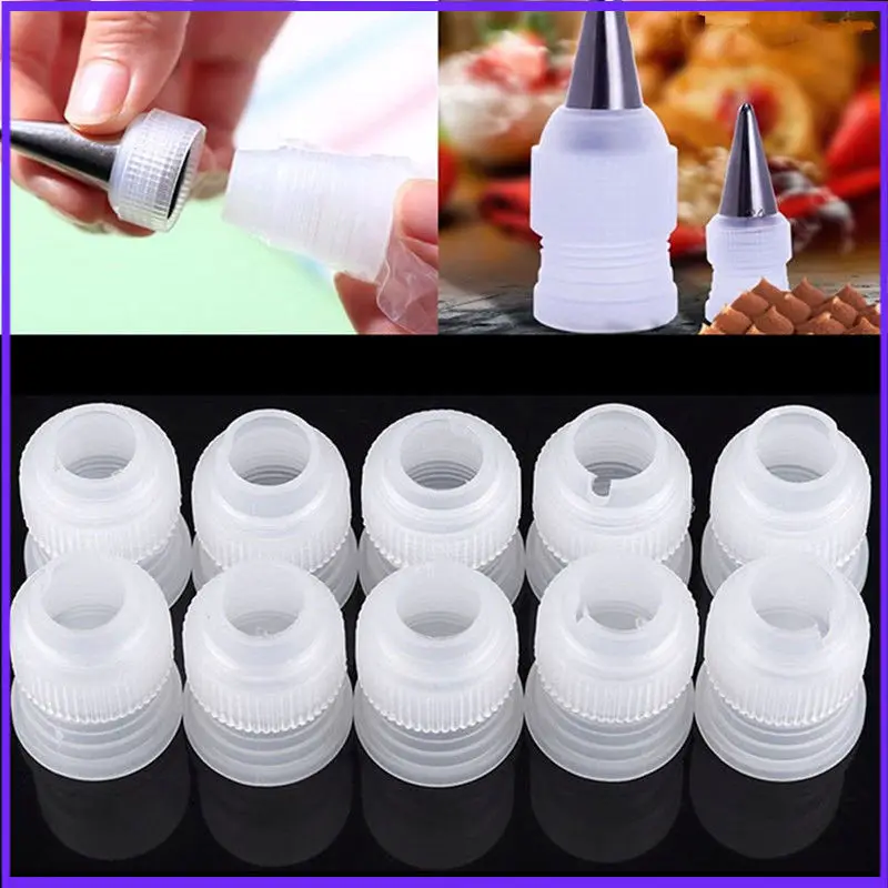 

10pcs Small Icing Bag Coupler Piping Bag Nozzle Adaptor for Cake Decorating Tools kitchen gadgets reusable baking tools