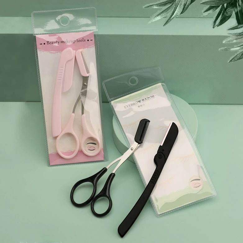 Eyebrow Trimmer Eyebrow Scissors Two-piece Set with A Variety of Optional Beauty Tools and Shaving Tools Set eyebrow trimmer set,eyebrow trimmer,eyebrow razor set,eyebrow scissors