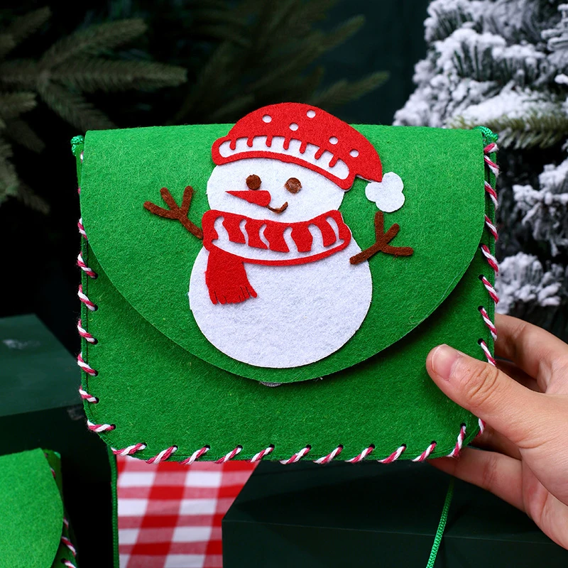 Christmas Felt Christmas Tree Material Package Tree Desktop Decoration Handmade Gift Bag DIY Kid Kid Gifts
