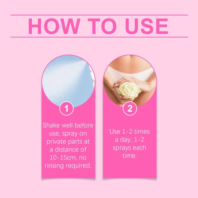 Women Private Parts Spray Reduce Odor Care Part Repair Feminine Moisturizing Vaginal Nursing Vaginal Deodorant Healthy Spray
