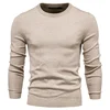 Thickened High Elasticity Men's Knitted Sweater round Neck Slim Fit Autumn Winter Casual Top Quality Material Chinese Origin