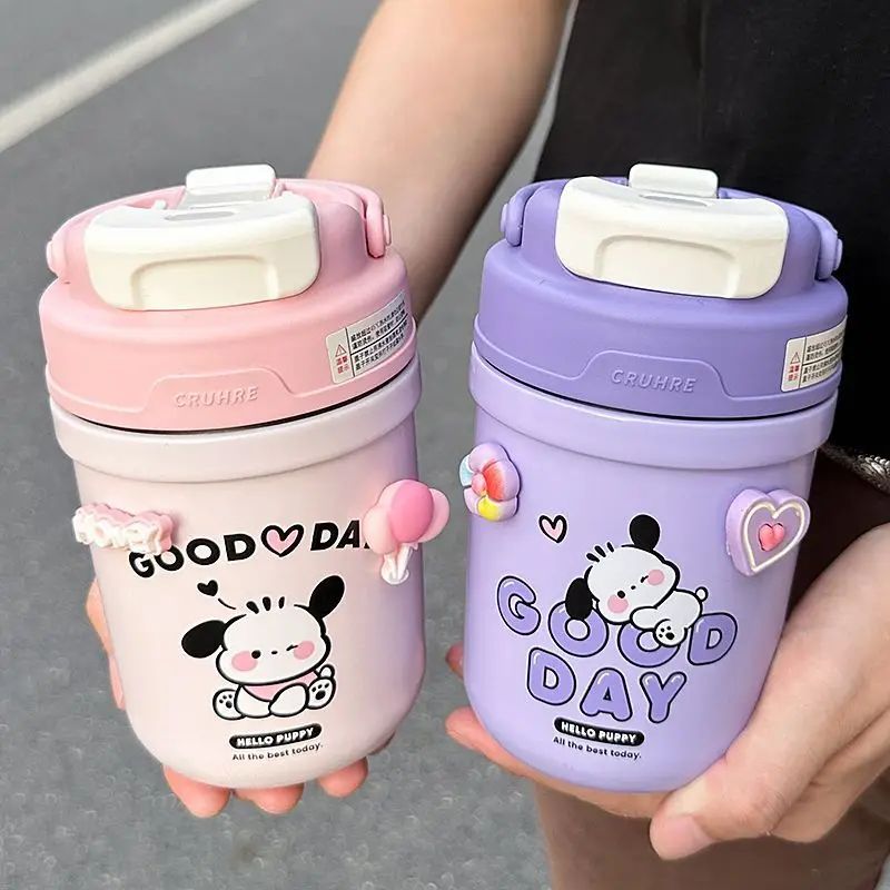 

Милый мультяшный Sanrio полакко Изолированная чашка 2023 новая милая чашка для воды Женская нишевая 316 пищевая офисная портативная кофейная чашка