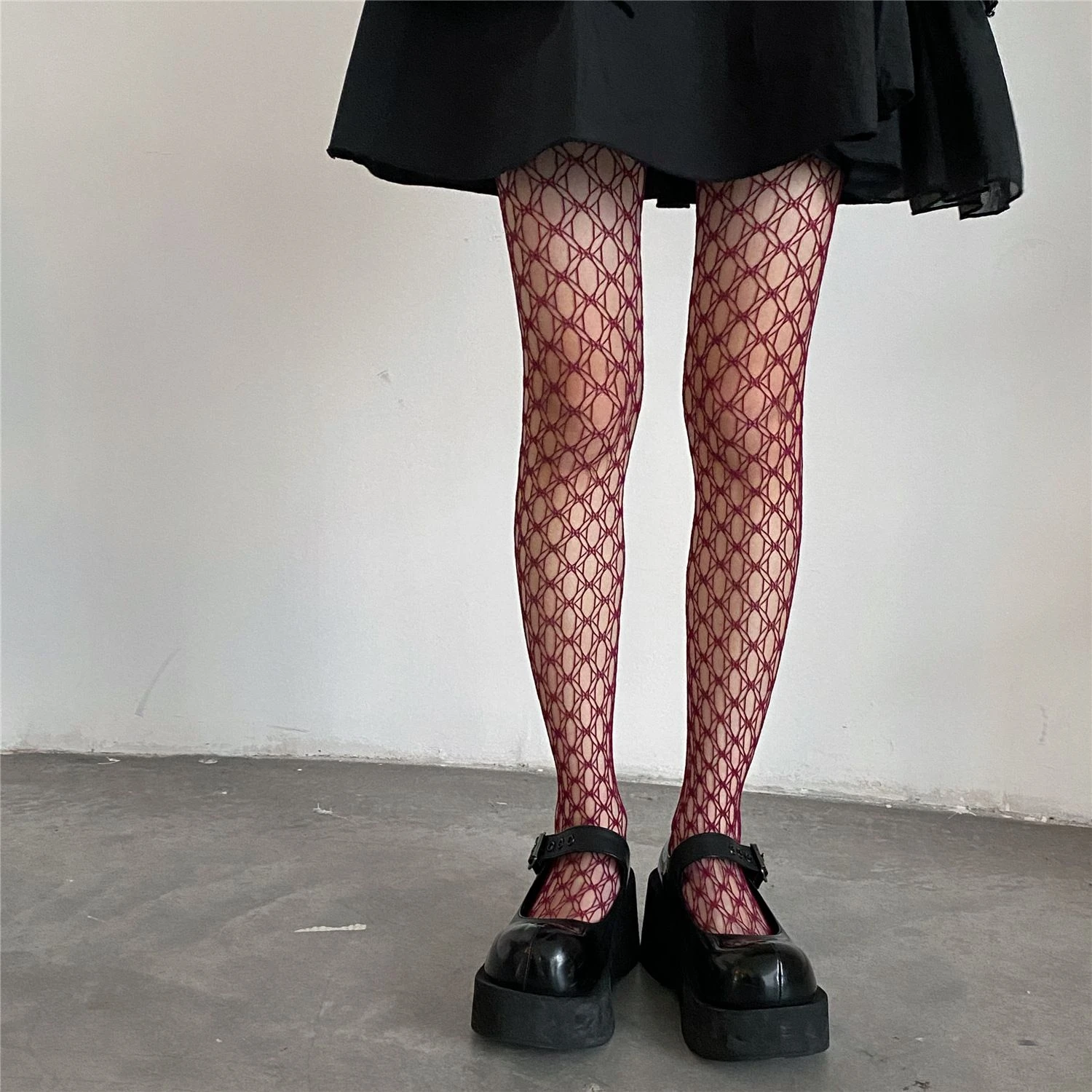 Fashion Sexy Hollow Mesh Black Women