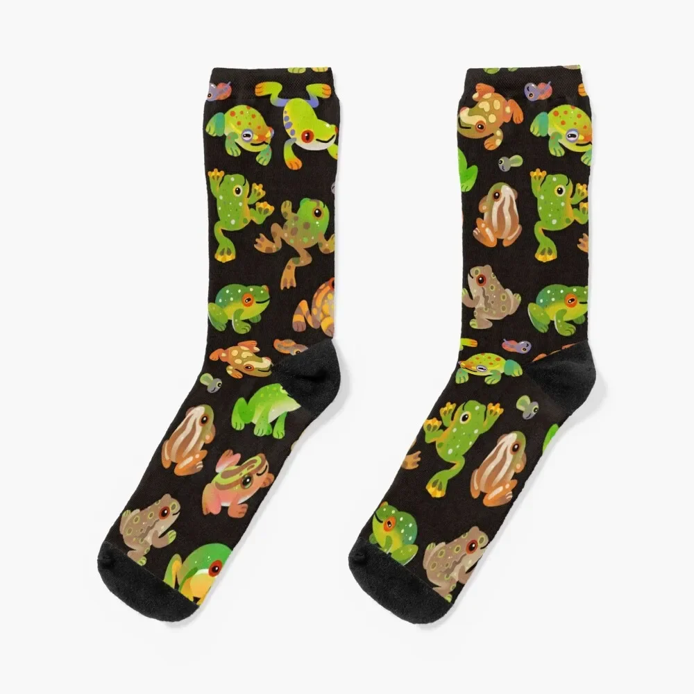 

Tree frog - dark Socks basketball winter thermal anime Climbing Socks For Girls Men's