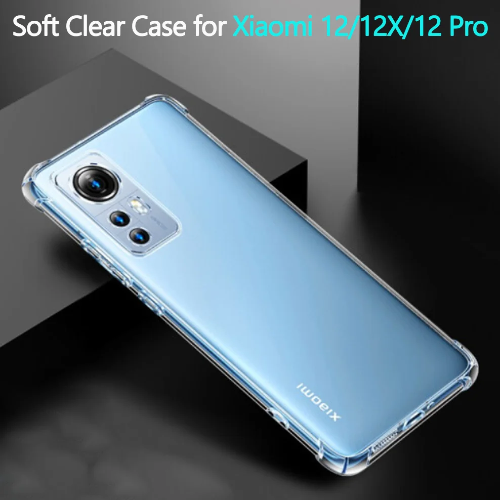 Shockproof Silicone Phone Case For Xiaomi Mi Series Clear Cover_voghion.com