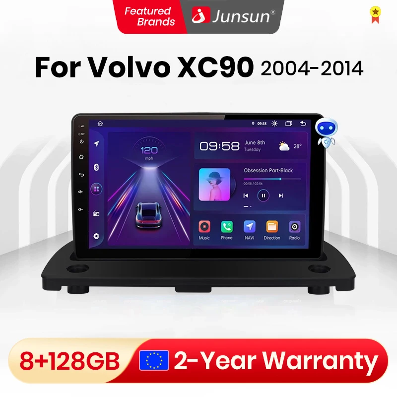 Автомагнитола Junsun V1pro 2 din Android для Volvo XC90 2004-2014 Carplay 4G GPS | Автомобили и мотоциклы