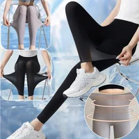 Summer Ultra-thin Female Sunscreen Outside Wear Thin Tight Shark Bottoming Leggings Pants Air-conditioning Room Yoga Pants