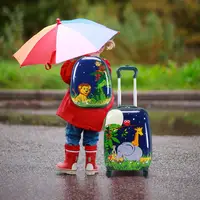 Ensemble de 2 valises de voyage pour enfants : valise 16'' + sac à dos 12'' 1