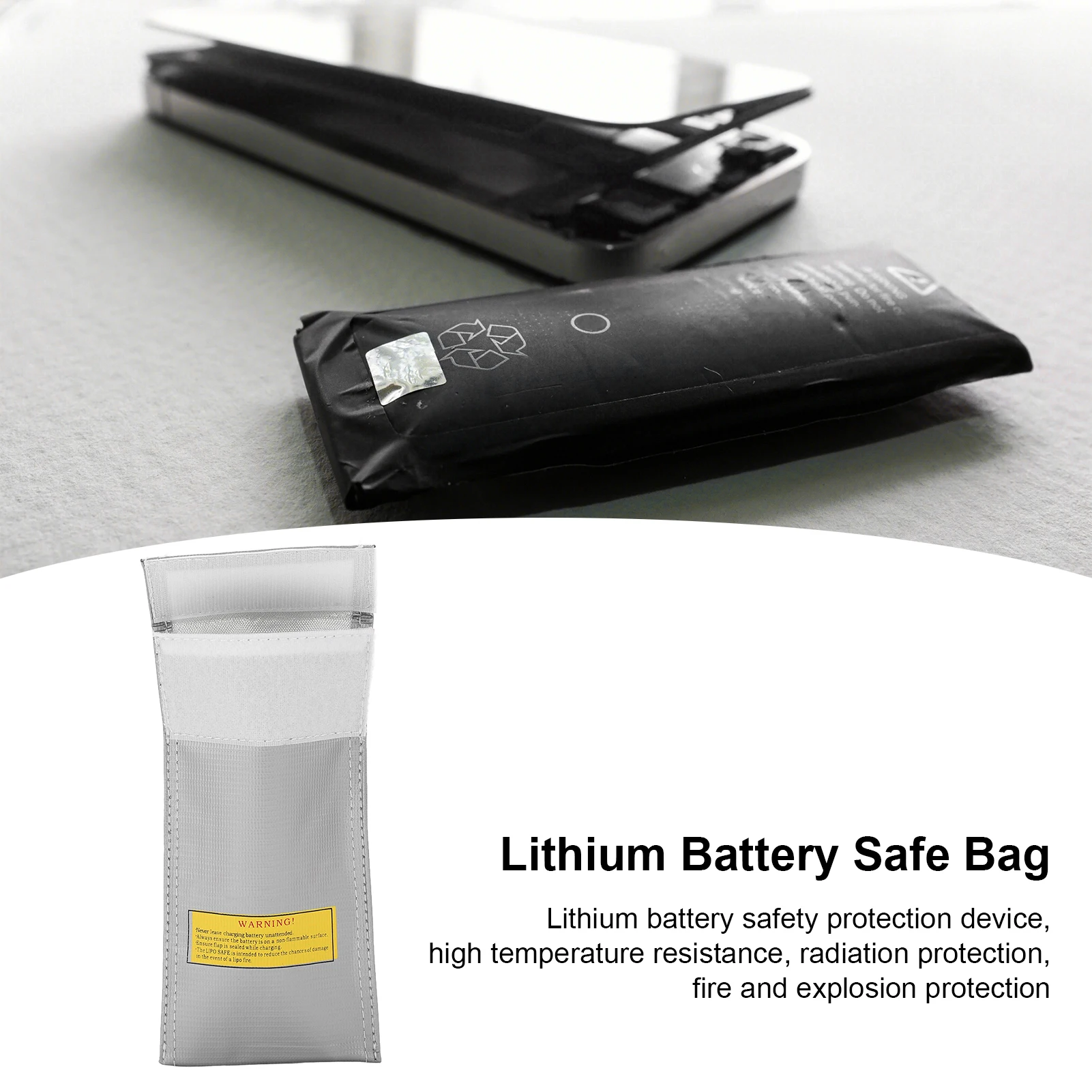 Battery Bag Fireproof Battery Pack Lithium Battery Safety Bag Fireproof And Explosion Proof Bag For Airplane Model Battery