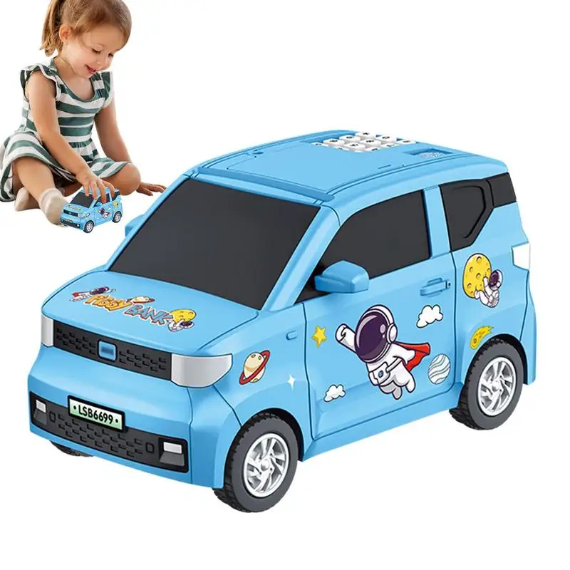 

Car Coin Bank Battery Powered Chinese And English Bilingual Password Coin Bank Durable Sturdy Kids Toy Gifts For Learning Saving