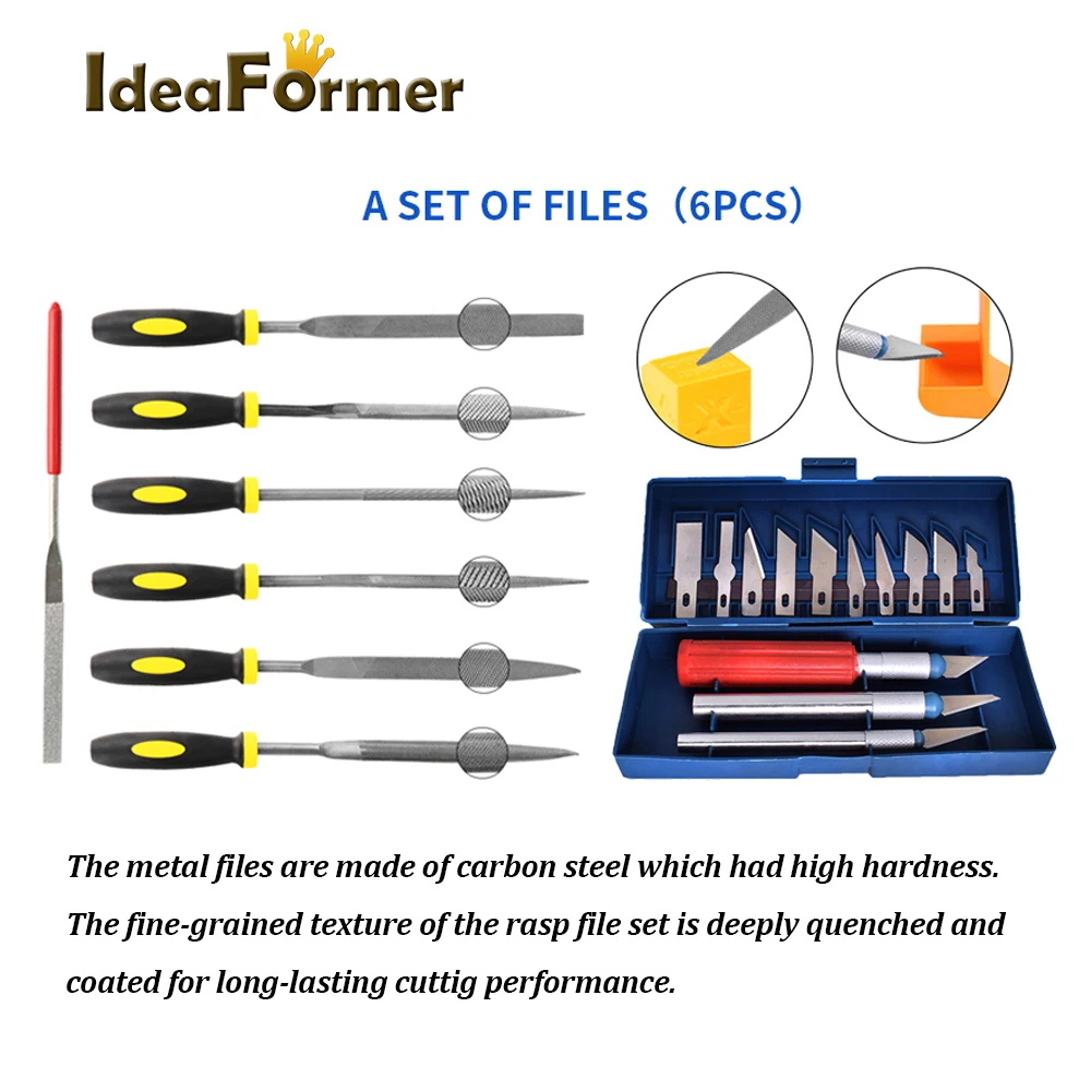 Ideaformer Deburring Tool Kit Gravação Faca Carving Tool Faça Você Mesmo Peça Impressora 3d Modelo 3d Cortador de Arquivo Raspador Material Remoção Também - Imagem 5