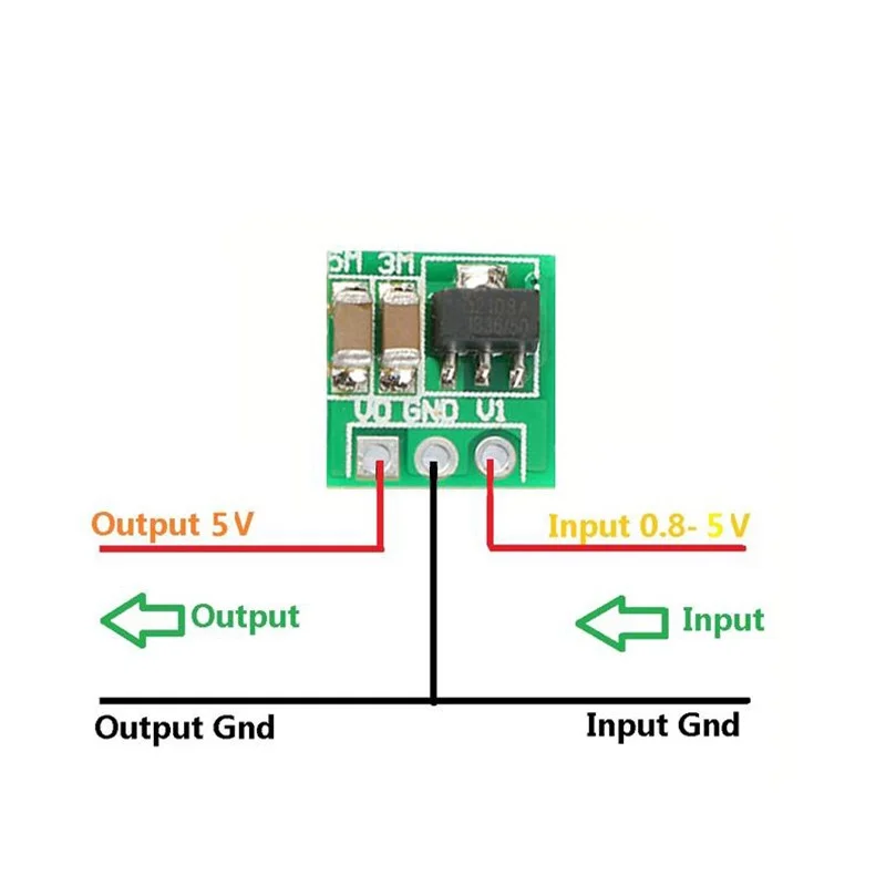 Фото 5 шт. Φ 0,9-3,3 В до 3,3 В 0,9 ма-5 в до 5 В Mini Step Up Boost Power Module DC to DC для Arduino DC-DC №2