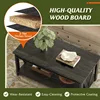 Coffee Table,43" Living Room Coffee Table with Storage Shelf, Center Table for Living Room, Bedroom, Office and Balcony, Black 6