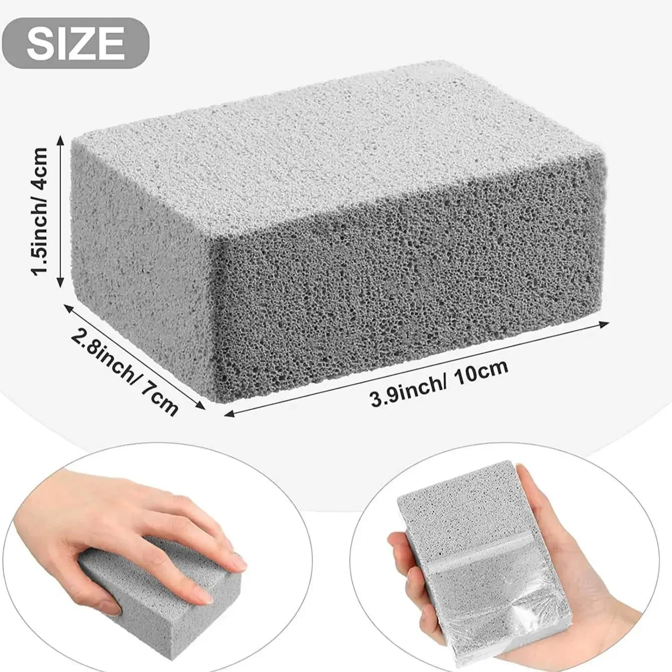 BBQ Grill Cleaning Brush Brick Block Barbecue Cleaning Stone Pumice Brick