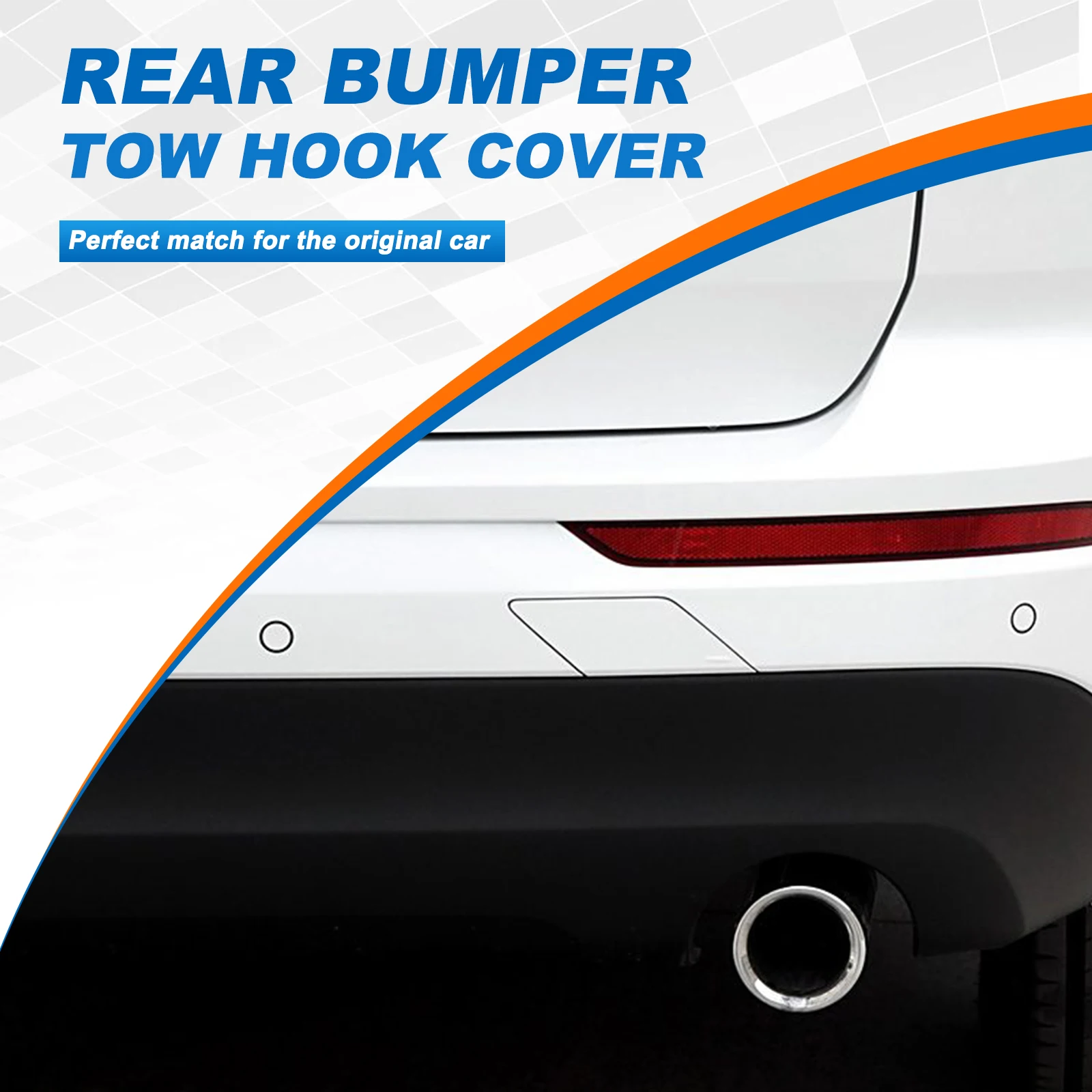 Car Rear Bumper Hook Cover Rear Bumper Tow Hook Cover Cap Towing Eye For VOLVO XC60 Accessories 31449210 398490342 Right Passenger Side