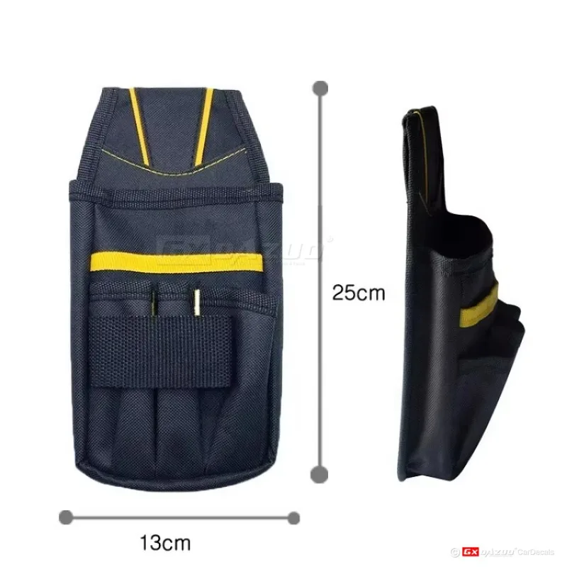 25cm 블랙 폴리에스터 비닐 틴트 도구 가방