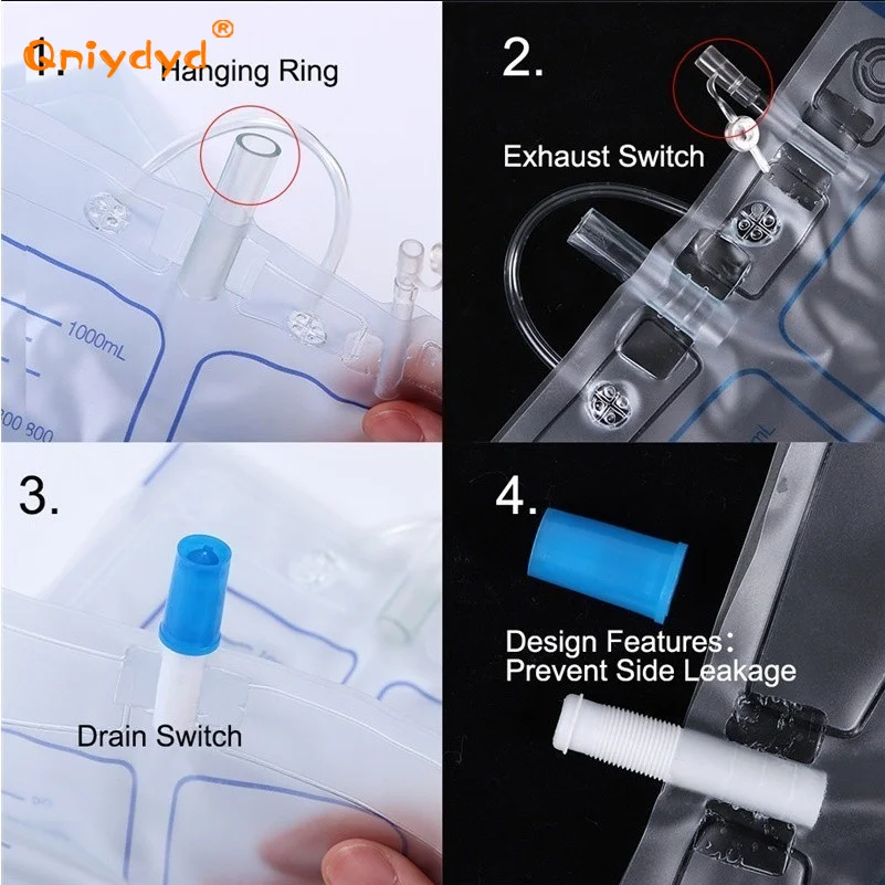 Urinal Collector Portable Reusable for Male and Female Urine Bag Urinal Urinary Incontinence Care urine collection bag