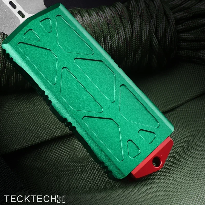 EXOCET KNIVES MICRO MINI TECH Knife Bounty Hunter Series Stonewashed D2 Blade CNC T6 High End EDC Self Defense Pocketknife 4