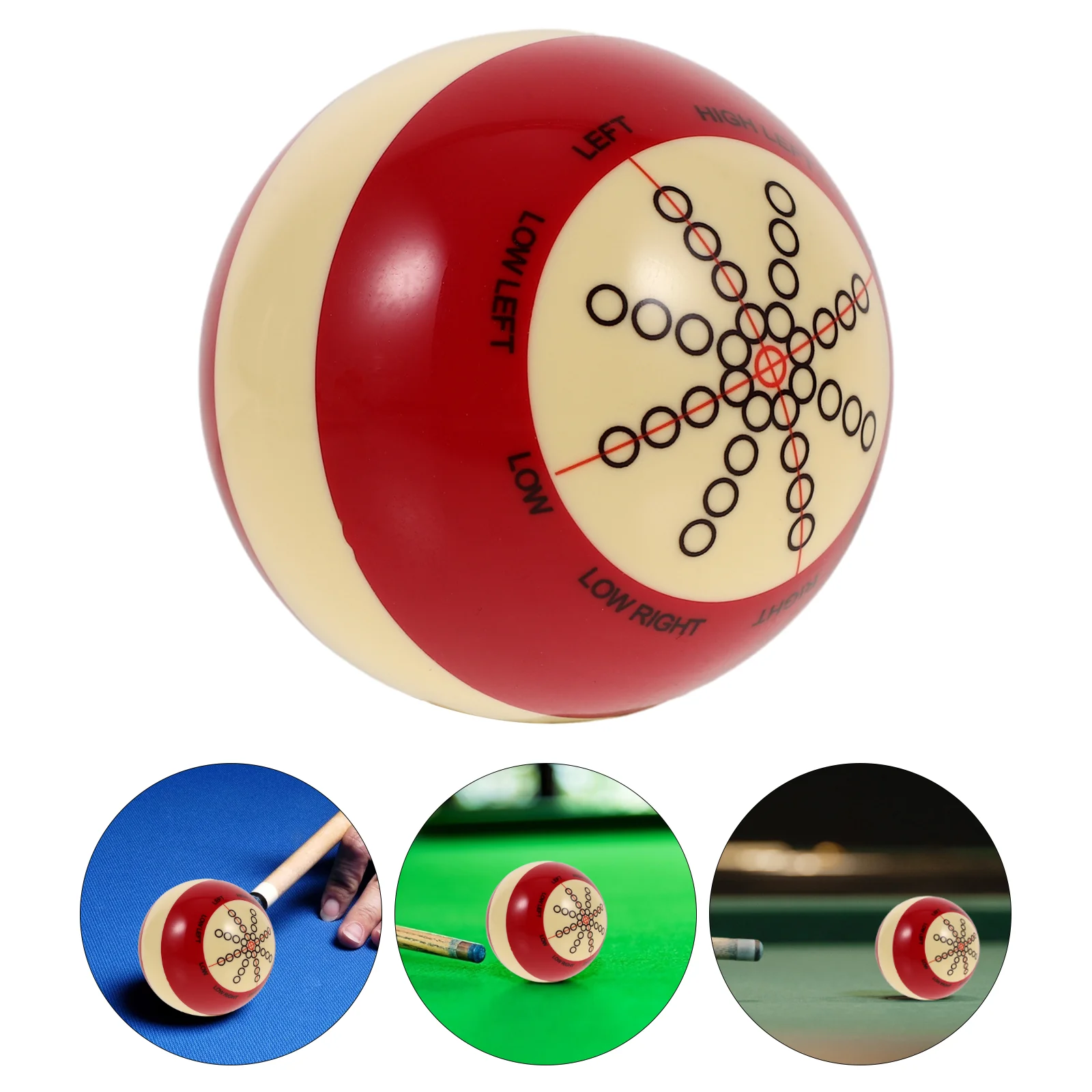 

Основной бильярдный тренировочный красный точечный бильярдный шар, аксессуары для снукера из синтетической смолы, бильярдные шары