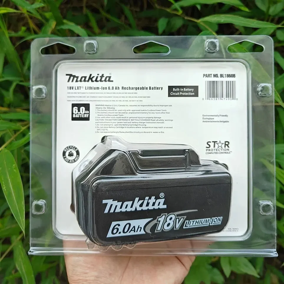 100 % NEUER Makita-Akku 18 V 6000 mAh BL1860 BL1850B BL1850 BL1830 Akku und Ladegerät 18 V Ersatz-Akkus für Elektrowerkzeuge – Detail 9