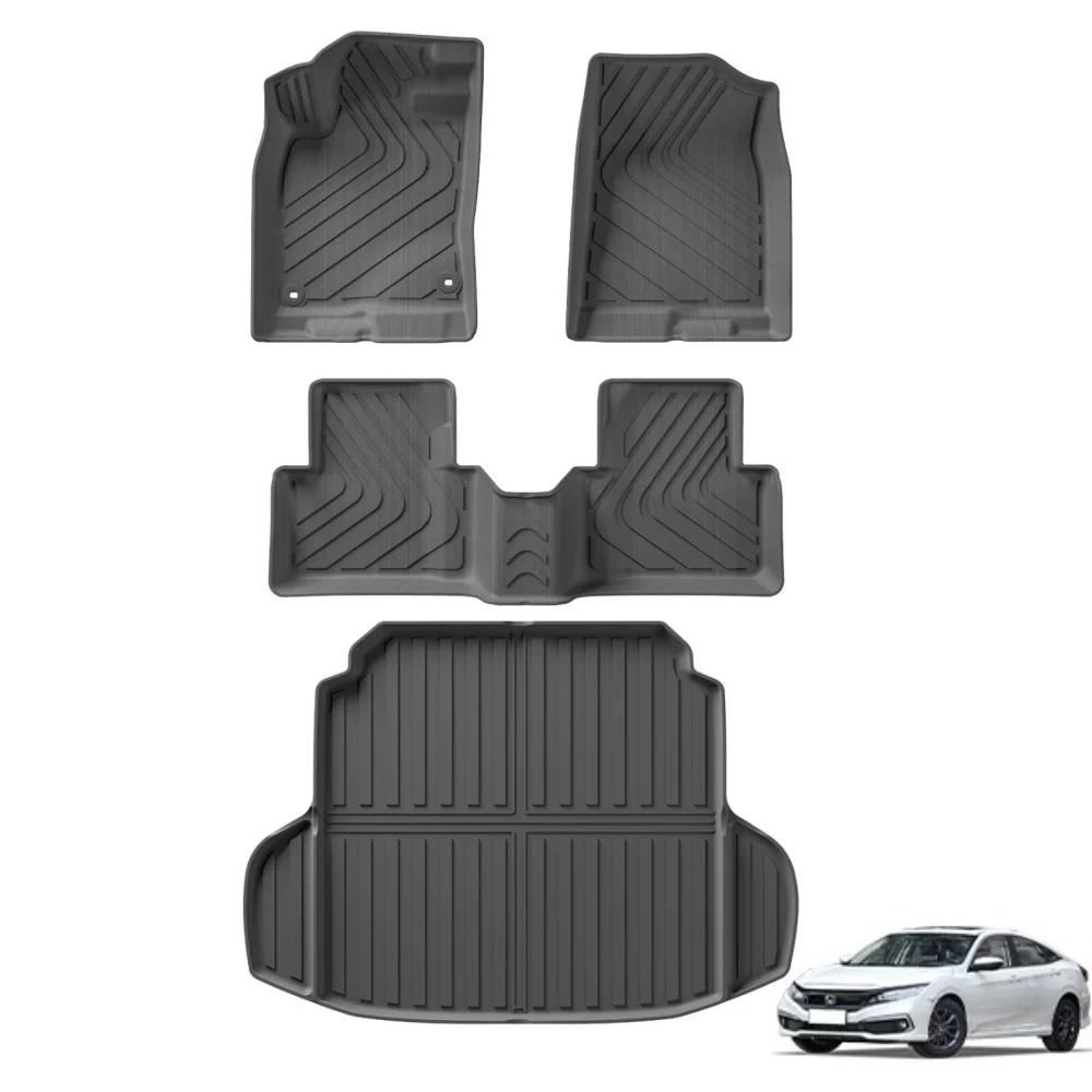 Cargo Liner Fits Honda Civic 1996-2000 SD | Waterproof TPE Heavy Duty Cargo Mat main image 1