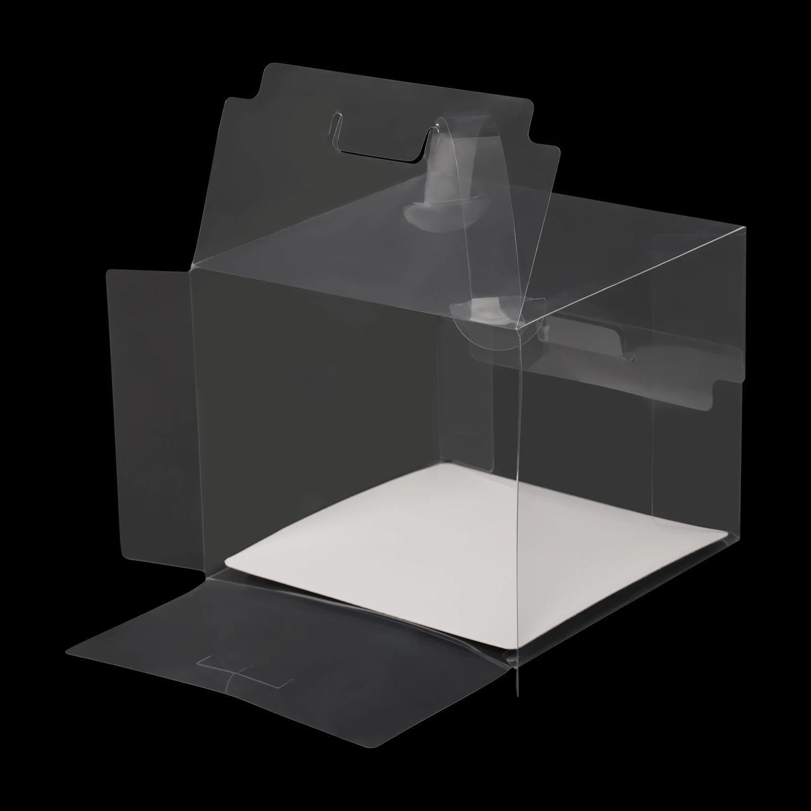 50PCS Clear Cake and Bread Packaging Boxes with Handle, Transparent Dessert Gift Boxes ... - SKU CCBB1759 - UGI Packaging