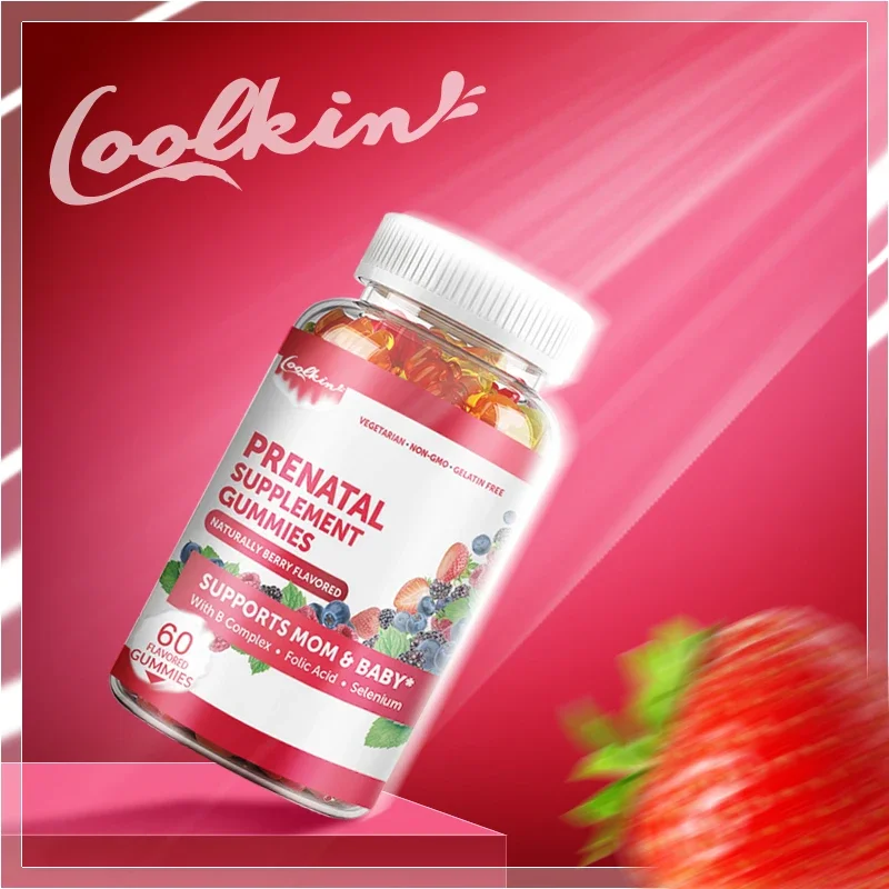 Prenatal Supplement Gummies with Iron & Folic Acid Gelatin Free