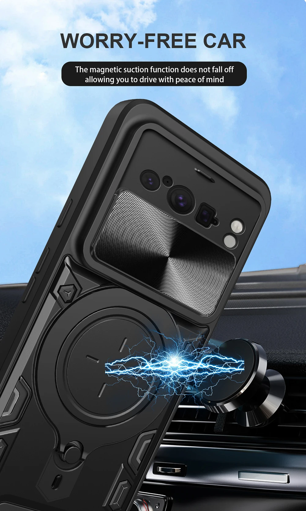 Support magnétique pour Google Pixel 8 5G, coque de protection pour objectif de caméra, fenêtre Push, Pixel8 Pro_voghion.com