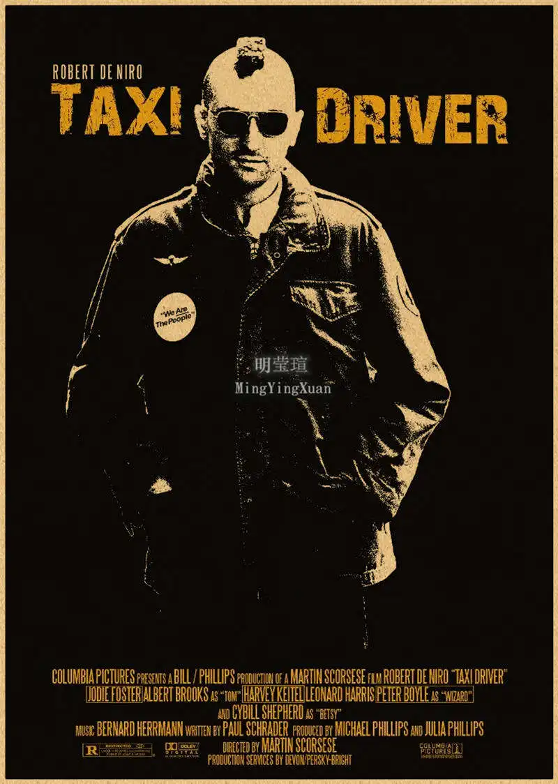 希少 タクシードライバー 特大 ポスター 映画 100cm×70cm USA版 タクシードライバー 映画 ポスター 希少 タクシードライバー 特大
