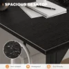 Computer Desk 40 Inch Small Office Desk Modern Writing Desk with Storage Bag Work Study Table with Headphone Hook, Black 4