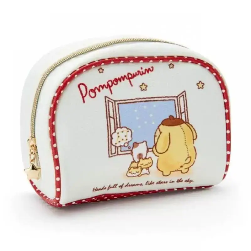 

Kawaii Sanrio Pompompurin аниме портативная косметичка Милая мультяшная персонажа Милая дорожная косметичка Органайзер подарки для девочек