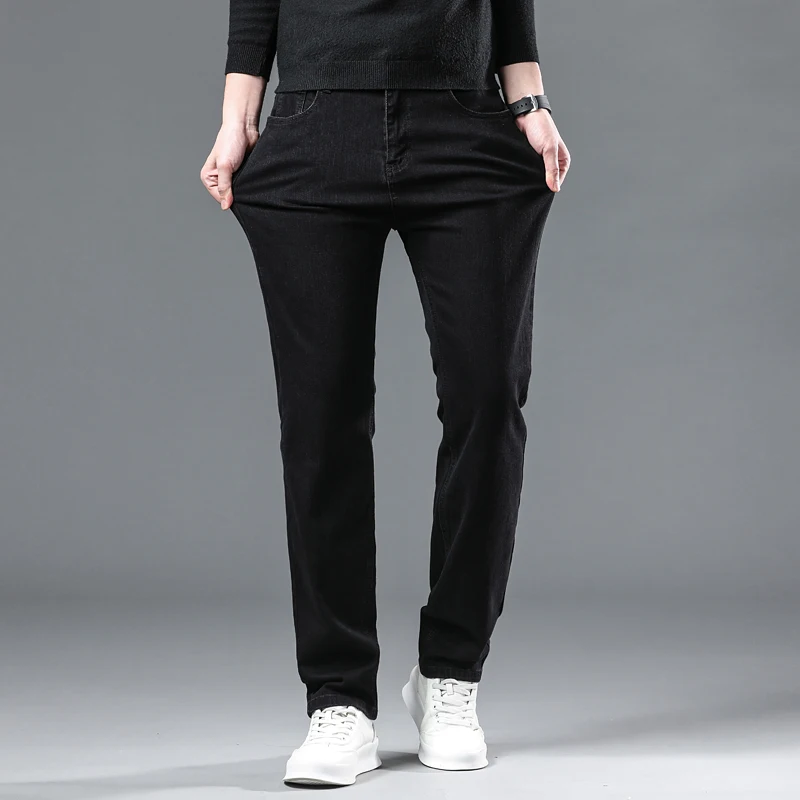 Wthinlee 8 Models Spring Autumn Business Jeans Men Casual Straight Stretch Fashion Classic Work Denim Trousers Brand Clothing 5