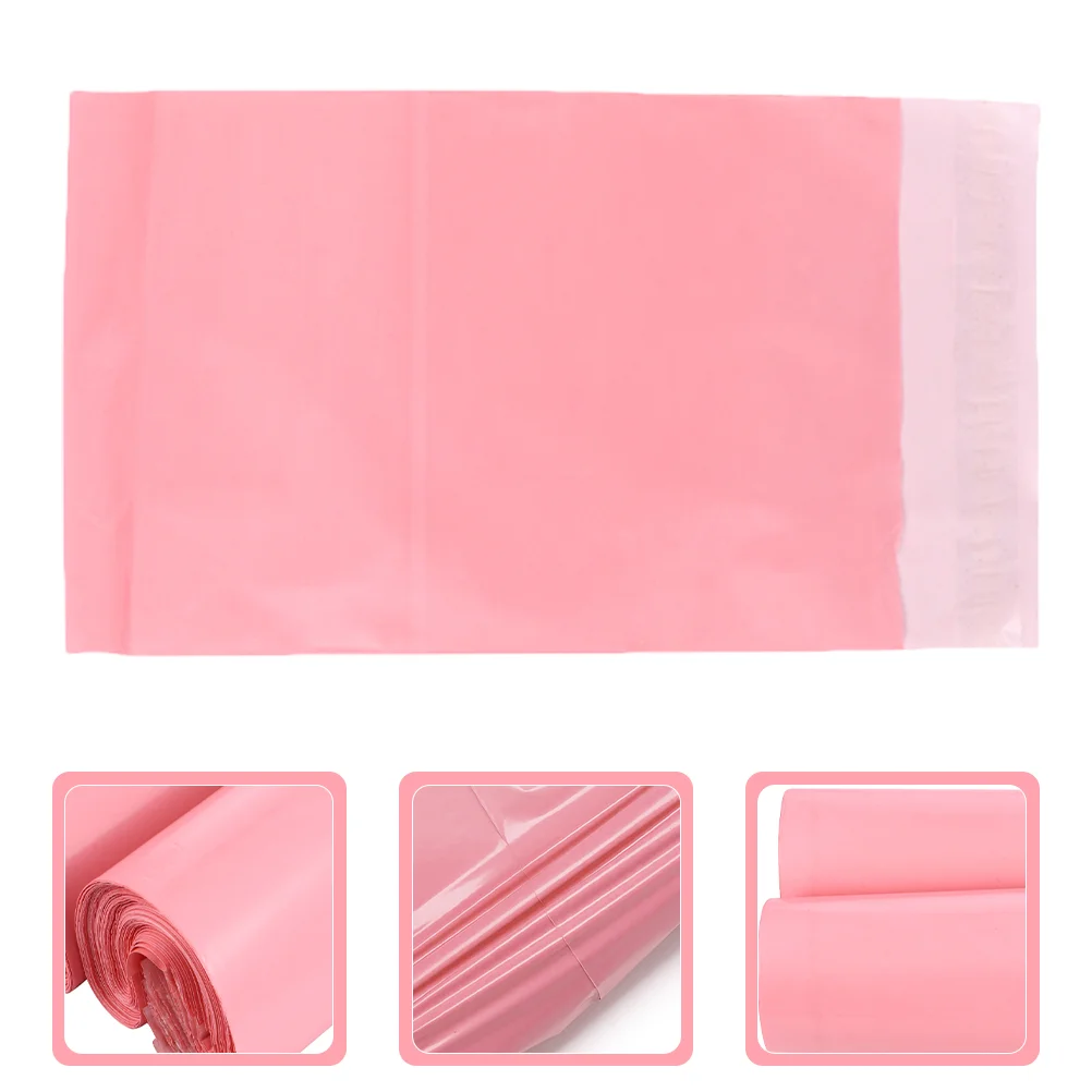 

100 Pcs Courier Bag Waterproof Pouches Printing Bags for Packaging Mailing Envelopes