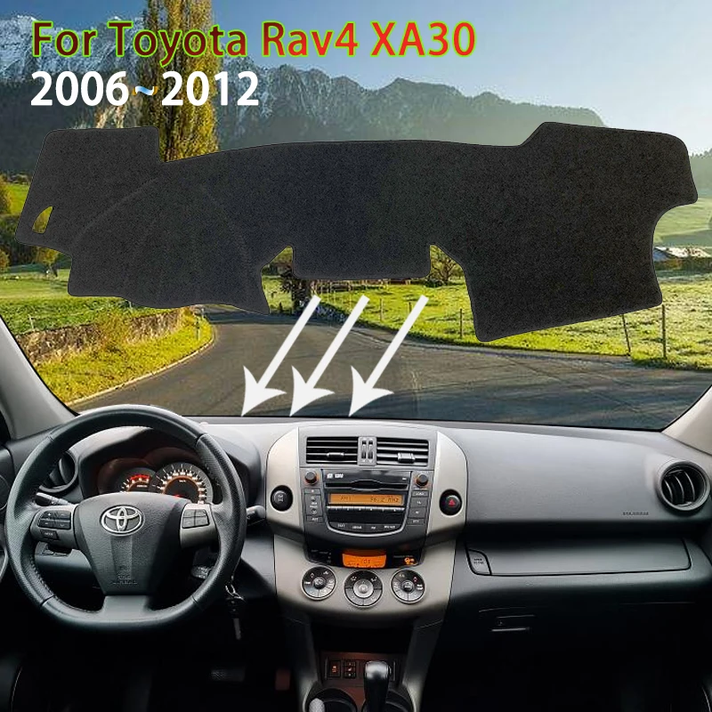 대시 보드 커버 매트 Rav4 XA30 2006  2012 2007 2008 RAV 4 XA30 더러운 깔개 패드 Sunshade 카펫 자동차 액세서리