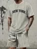 Two-piece Set New York Letter Print Men's Short Sleeve And Shorts Set Everyday Casual Men's T-shirt Street Fashion Sports Shorts 1