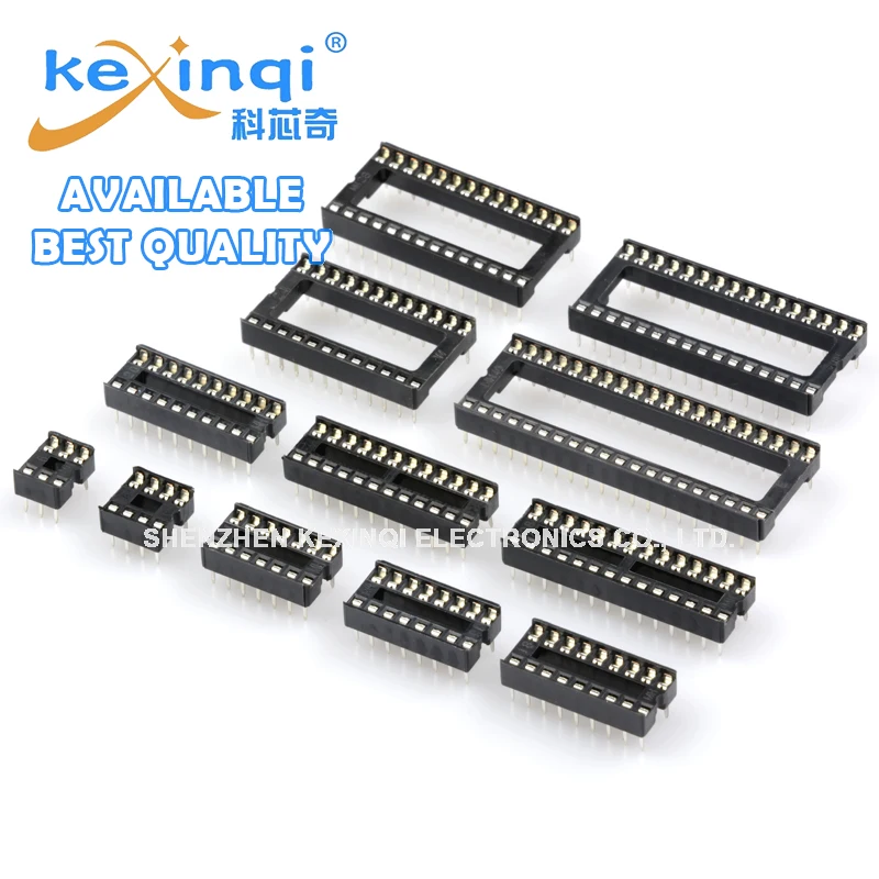 

10PCS IC Sockets DIP6 DIP8 DIP14 DIP16 DIP18 DIP20 DIP28 DIP40 Pins Connector DIP Socket 6 8 14 16 18 20 24 28 40 Pin