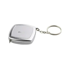 Mini Tape Keychain: Portable & Cute Steel Tape Measure for Woodworking and Gifts (1pc)