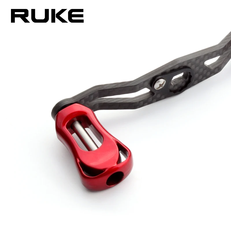 Ruke Fishing Reel Handle Carbon Fiber Materails For D/Ab Length 105mm Hole Size 8*5/7*4mm For Casting Rocker DIY Weight 20g fishing reel fishing tackle accessory