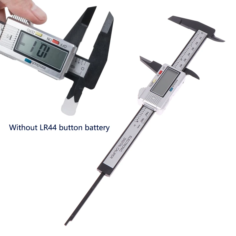 Digital Caliper, Micrometer Measuring Tool, 150mm, Electronic, Carbon Fiber, Dial Vernier