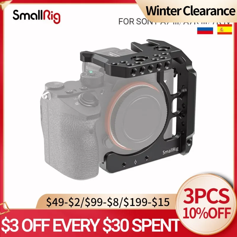 SmallRig половинная клетка для камеры Sony A7 III/A7R IV комплект видеокамеры стрельбы с
