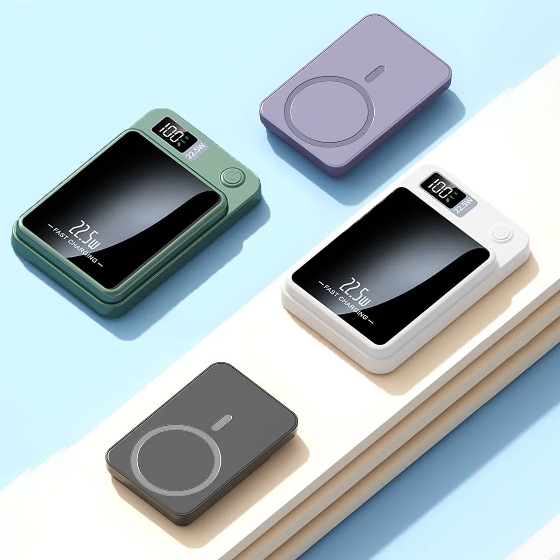 10000mAh Wireless Magnetic Power Bank Fast Charging