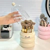 Rotating Makeup Brushes Holder with Lid Dustproof Cosmetic Storage Box for Brushes,Lipstick,Eyebrow Pencil Desktop Vanity Holder 6