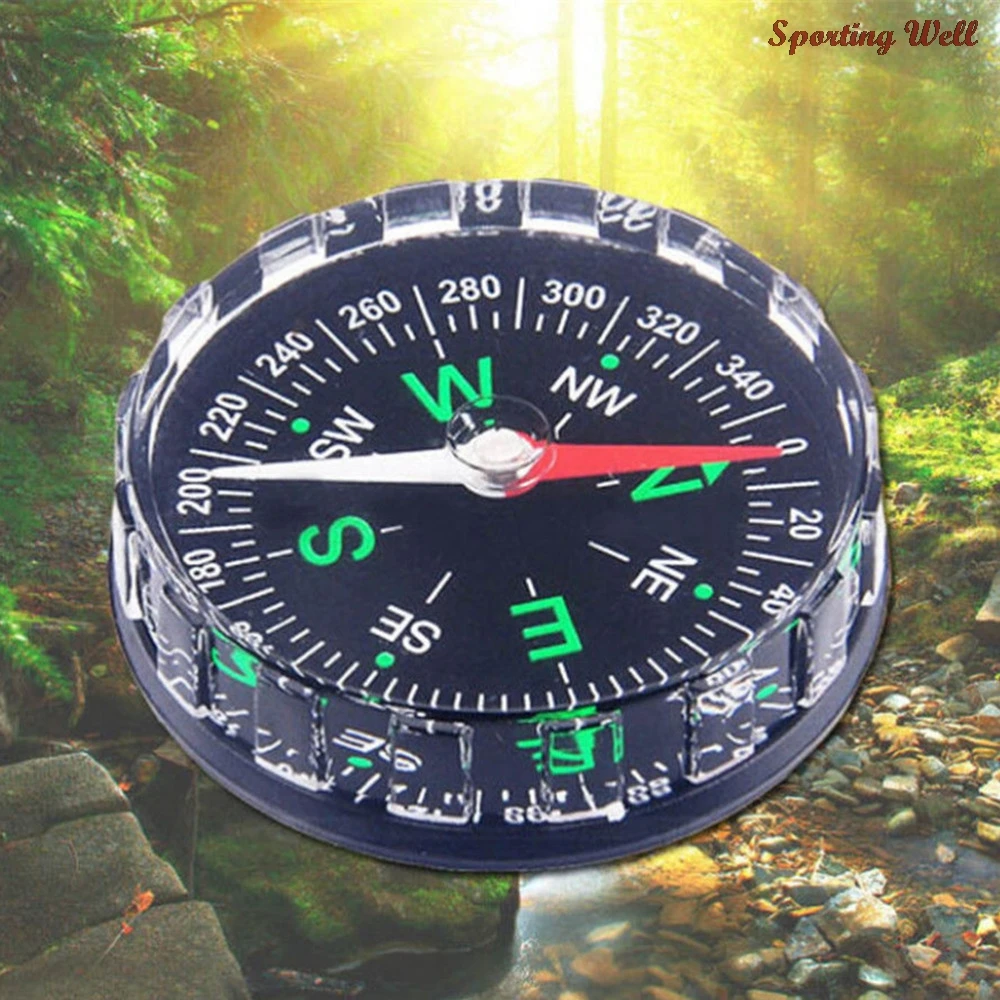 

1PC Portable Mini Precise Compass Practical Guider for Camping Hiking North Navigation Survival Button Design Compass