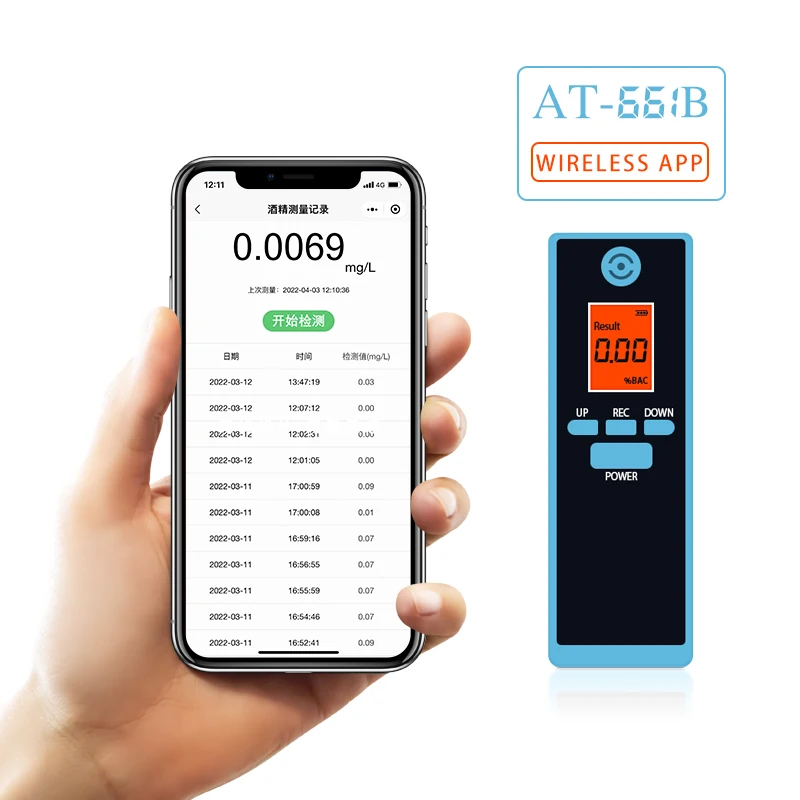 GREENWON Breathalyzer, Smartphone App Accurate Alcohol Breathalyzer Tester