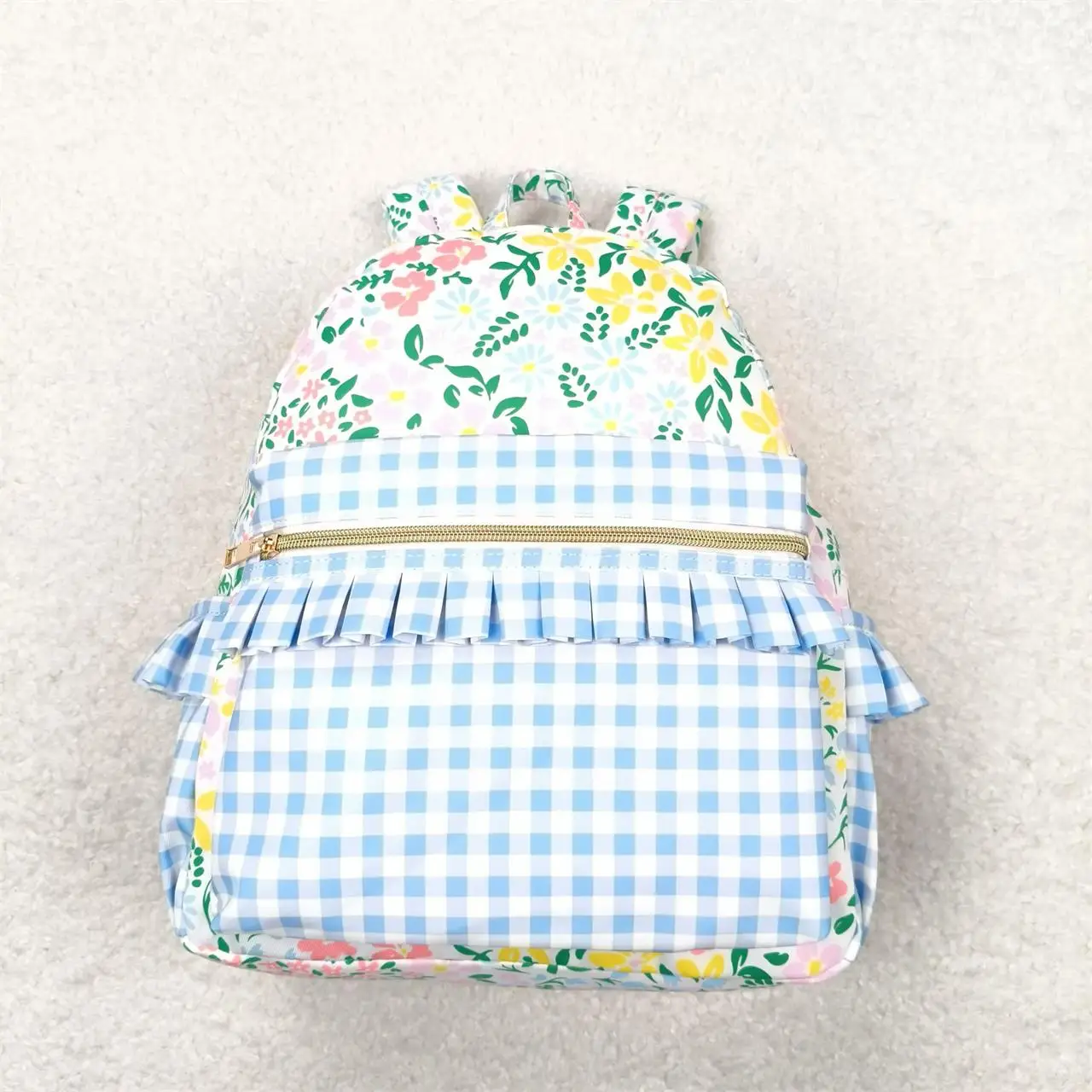 Wholesale Baby Girl Backpack Floral Ruffle Daypack Toddler Children Outdoor Portable Kids Flower Boutique School Bag 5