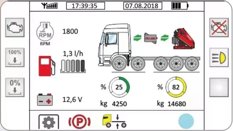 JX 1/14 Remote Conctrler von montiertem Kran (3dprint) für Tamiya Lesu für Scania Actros Volvo Autoteile Rc Truck Trailer Kipper – Detail 14