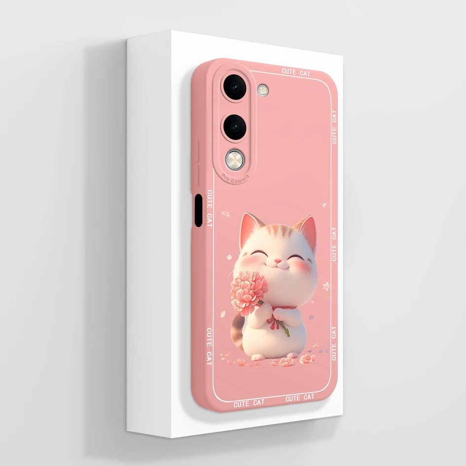 Cute Animal Pattern Slim Silicone Anti-Drop Phone Case - Durable Back Cover and Bumper Protection