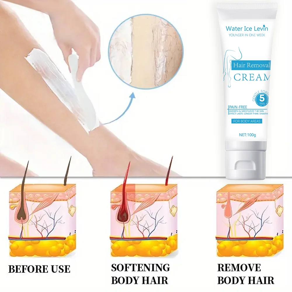 Hair removal cream 5 minutes gentle non-irritating hair removal cream Body arms armpit legs gentle refreshing hair removal 5