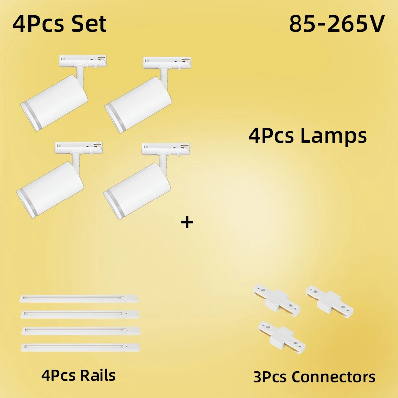 4pcs White Set