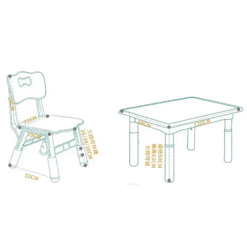 Modern Children Tables Multi-function Writing Desks Kindergarten Tables And Chairs Child Reading Small Table Home Room Desks